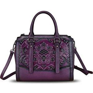 Women'S Vegan Textured Top Handle Bag Mini Bag For Daily Essentials